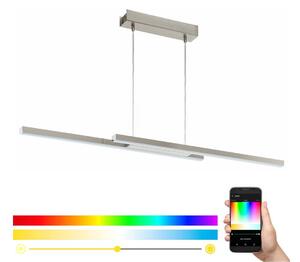 Eglo 33232 - Lampadario a sospensione su cavo LED RGBW dimmerabile FRAIOLI-C LED/34W/230V cromo opaco
