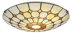 Brilagi - Plafoniera in stile Tiffany con vetri colorati DORAN 2xE27/60W/230V