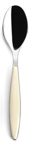Cucchiaino da Caff� Feeling set da 6 pezzi in acciaio 18/10 (AISI 304) 14.50 cm manico ABS colore Crema Lavabile in lavastoviglie