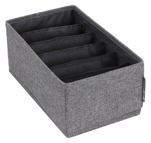 Organizzatore per cassetti grigio con cassetto a scomparti, 16,5 x 11 cm - Bigso Box of Sweden