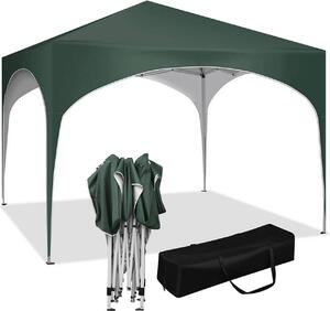 WOLTU gazebo pop-up impermeabile pieghevole gazebo protezione solare gazebo per eventi gazebo da giardino, in struttura metallica Oxford 3x3m verde