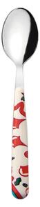 Cucchiaino da Caff� 6 Pezzi Linea FLOWER&LEMON in acciaio inox 18/10 AISI 420 145 mm di Altissima qualit� lavabili in lavastoviglie colore Rosso mattone multicolor