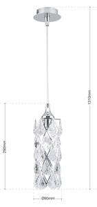 Orion - Lampada a sospensione su cavo RITA 1xG9/40W/230V cromo lucido