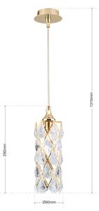Orion - Lampadario a cavo RITA 1xG9/40W/230V oro