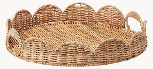 Vassoio decorativo in rattan fatto a mano Round