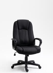 Sedia da ufficio massaggiante Vinsetto con interfaccia USB, sedia reclinabile e girevole per l'ufficio con 2 punti di supporto, regolazione dell'altezza, dimensioni 60x74x106-116 cm, colore nero