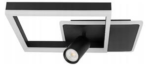 Plafoniera LED/38W/230V + 1xGU10/30W nero