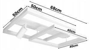 Plafoniera LED LED/38W/230V + 1xGU10/30W bianca