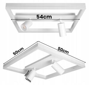 Plafoniera LED/38W/230V + 2xGU10/30W bianca