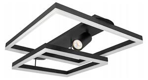 Plafoniera LED LED/38W/230V + 1xGU10/30W nera