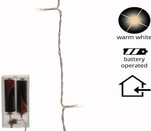 Catena luminosa a LED per interni, lunghezza 2,75 metri, 20 luci