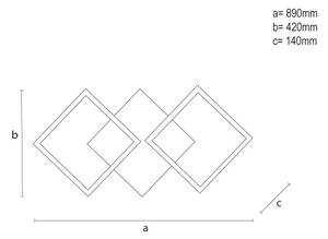 Plafoniera LED dimmerabile 85W/230V 3000-6500K + telecomando