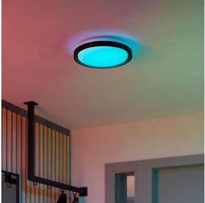 Eglo 300684-LED RGBW Plafoniera dimmerabile MALERAMARA-Z LED/14W/230V nero/oro + telecomando