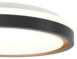 Eglo 300684-LED RGBW Plafoniera dimmerabile MALERAMARA-Z LED/14W/230V nero/oro + telecomando