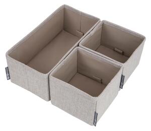 Set di 3 organizer per cassetti beige - Bigso Box of Sweden