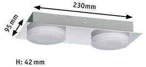 Paulmann 70883 - 2xLED/4,7W IP23 Applique da parete per bagno DORADUS 230V
