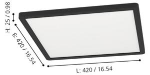 Eglo 900094 - LED RGBW Plafoniera dimmerabile ROVITO-Z LED/16,5W/230V nero
