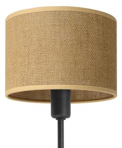 Lampadario a stelo MADELA 5xE14/40W/230V iuta/nero