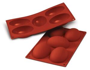 Stampo 5 mezza uova SF041 Mezzo Uovo in silicone 102x73 h 36 mm