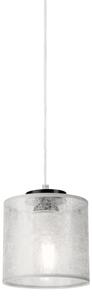 Lampada a sospensione con cavo ROSA 1xE27/60W/230V nero/grigio