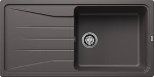 Lavello in granito Blanco SONA XL 6 S 500 x 1000 mm grigio roccia 519690