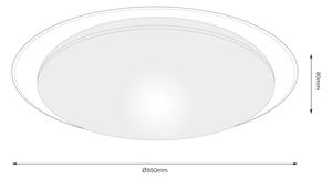 Plafoniera LED dimmerabile SONIC LED/100W/230V 3000-6000K diam. 85 cm bianca + telecomando