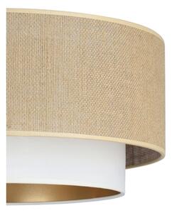 Plafoniera SARTA 1xE27/60W/230V diam. 45 cm bianco/iuta