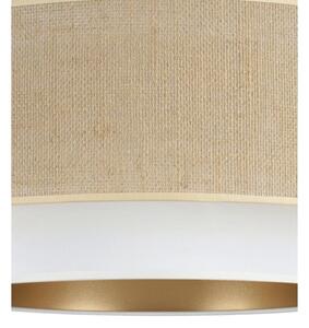 Plafoniera SARTA 1xE27/60W/230V diam. 45 cm bianco/iuta