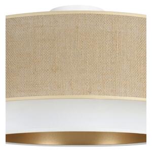 Plafoniera SARTA 1xE27/60W/230V diam. 45 cm bianco/iuta