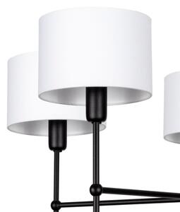 Lampadario a stelo MADELA 5xE14/40W/230V bianco/nero