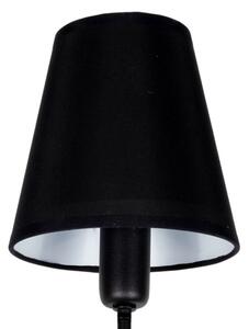 Lampadario su asta MADELA 5xE14/40W/230V nero
