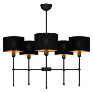 Lampadario a stelo MADELA 5xE14/40W/230V nero