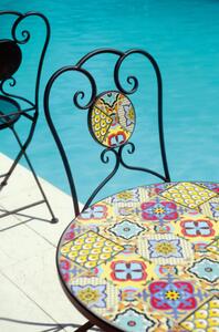 Tavolo MOIA Mosaico diametro 55, disegno maiolica