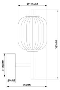 Zuma Line 003064-034752 - Applique LED AKARI, 6,5W/230V, dorata
