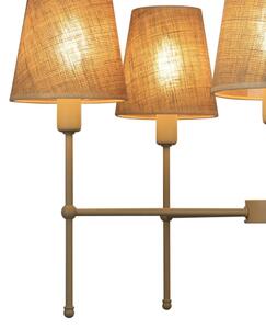 Lampadario a stelo MADELA 5xE14/40W/230V iuta/beige
