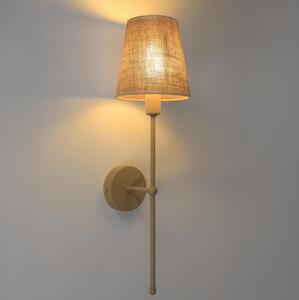 Lampada da parete MADELA 1xE14/40W/230V iuta/beige