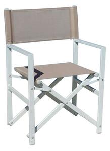 Set di quattro sedie MOIA regista in alluminio tortora