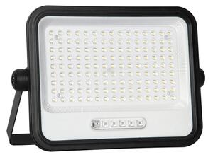 LED dimmerabile proiettore solare LED/300W/3,2V IP65 15000 mAh nero + telecomando