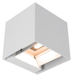 Lampada da parete solare a LED con sensore, 9W/5V, IP65, 2600 mAh, bianca