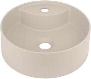 Deante Silia lavabo 36x36 cm rotonda da appoggio marrone/beige CQS_5U4B