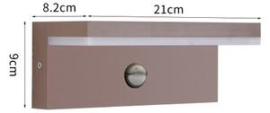 Brilagi-LED Applique da esterno con sensore TESSI LED/10W/230V, marrone, IP54
