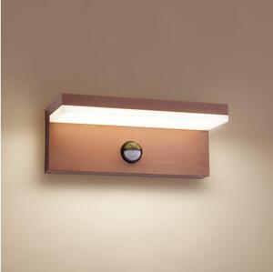 Brilagi-LED Applique da esterno con sensore TESSI LED/10W/230V, marrone, IP54
