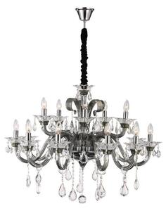 Globo 64104-15 - Lampadario in cristallo con catena DUNJA 15xE14/40W/230V