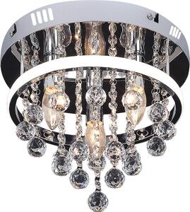 LED 20+ E14 3x40W lampada da soffitto in cristallo cromo 2236 Pallas Rabalux