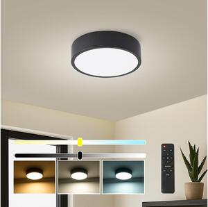 Brilagi - Lampada LED dimmerabile POOL LED/18W/230V 3000-6000K 20 cm nera + telecomando