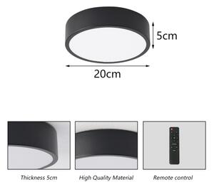 Brilagi - Lampada LED dimmerabile POOL LED/18W/230V 3000-6000K 20 cm nera + telecomando