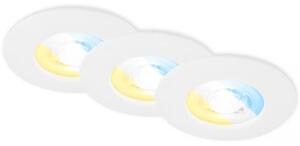 Briloner 7605036 - Set 3x LED plafoniera per bagno 3xLED/4,9W/230V IP44 bianca