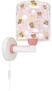 Dalber 41579S - Lampada da parete per bambini BABY TEDDY 1xE27/15W/230V rosa