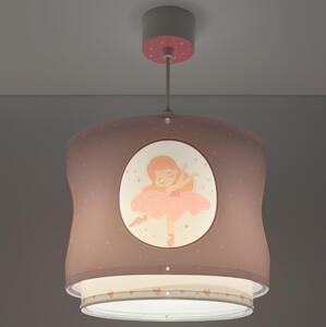 Dalber 60912 - Lampadario per cameretta PRINCESS DANCE 1xE27/15W/230V rosa