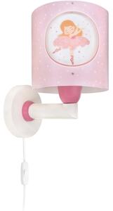 Dalber 60919 - Lampada da parete per cameretta PRINCESS DANCE 1xE27/15W/230V rosa